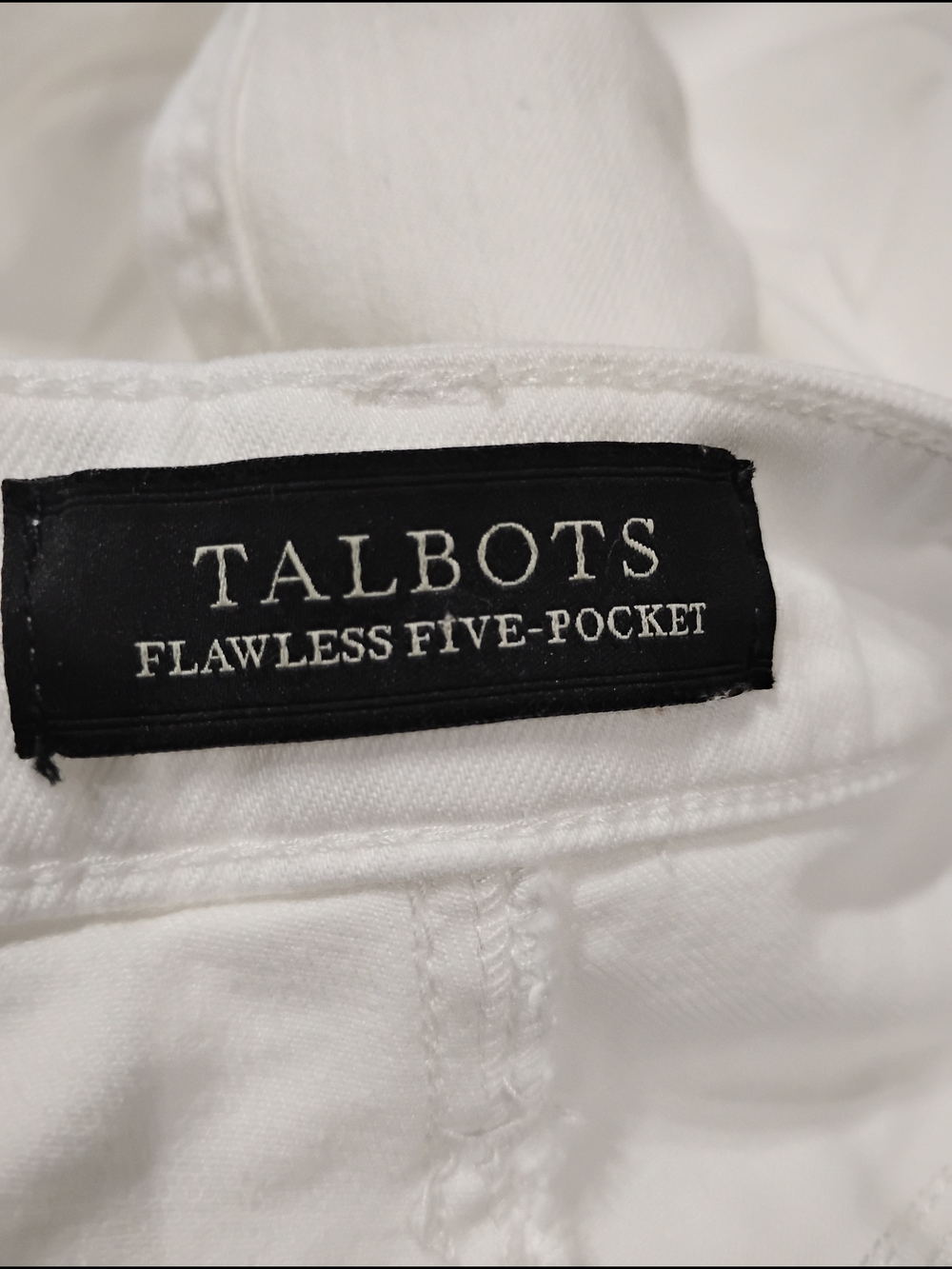 Talbots White Slim Ankle Five-Pocket Jeans - Picture 5 of 7
